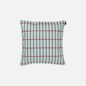 Poszewka na poduszkę 40x40 TIILISKIVI Cushion Cover Aqua-Dark Red