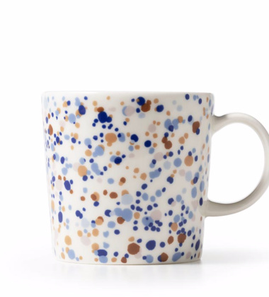 Kubek z porcelany 400 ml HELLE Mug Oiva Toikka - Blue-Brown