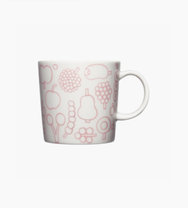 Kubek z porcelany 300 ml FRUTTA Oiva Toikka Mug Pink