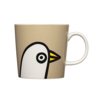 Kubek z porcelany 300 ml BIRDIE Oiva Toikka Mug Linen