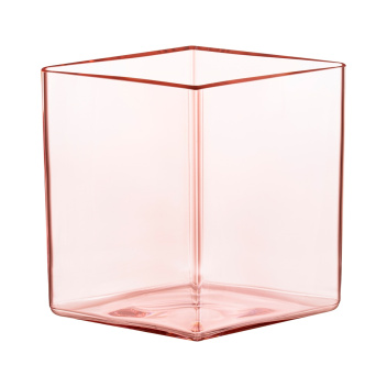 Wazon szklany 20,5x18 RUUTU Vase Salmon Pink