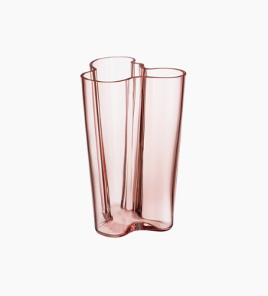 Wazon szklany ALVAR AALTO VASE 25,1 cm Salmon Pink