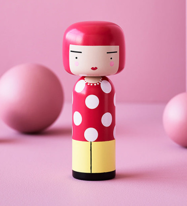 Laleczka Kokeshi 14,5 cm DOT - YAYOI KUSAMA