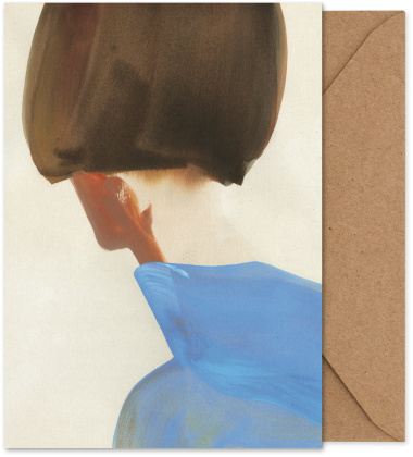 Karta okolicznościowa z kopertą THE BLUE CAPE A5 Art Card by Amelie Hegardt