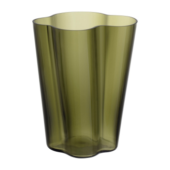 Wazon szklany ALVAR AALTO VASE 27 cm Zieleń Mchu