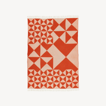 Koc wełniany 130x190 VP MIRROR Throw Orange