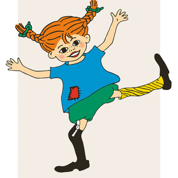 Plakat 30x40 PIPPI POŃCZOSZANKA ILUSTRACJA