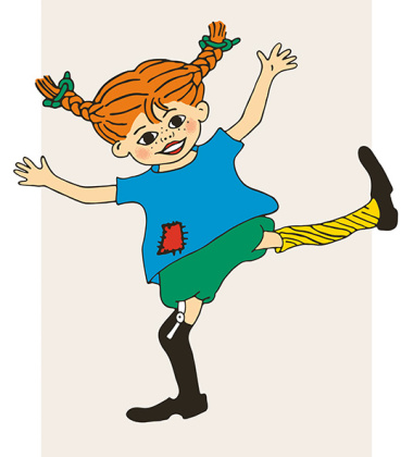 Plakat 30x40 PIPPI POŃCZOSZANKA ILUSTRACJA