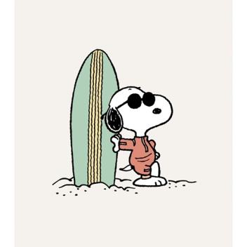 Plakat 30x40 SNOOPY SURFBOARD