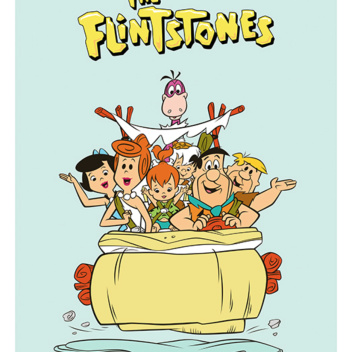 Plakat 30x40 THE FLINTSTONES FLINTMOBILE