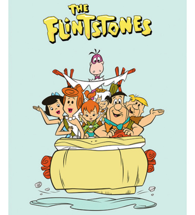 Plakat 30x40 THE FLINTSTONES FLINTMOBILE