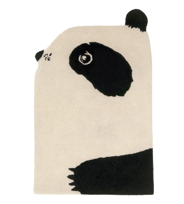 Wełniany dywan dziecięcy 100x70 PANDA WOOL CARPET