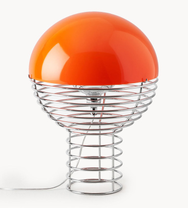 Lampa stołowa 40 cm WIRE Table Lamp - Orange