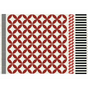 Kilim wełniany 150x200 CATANIA Kilim Wool Red