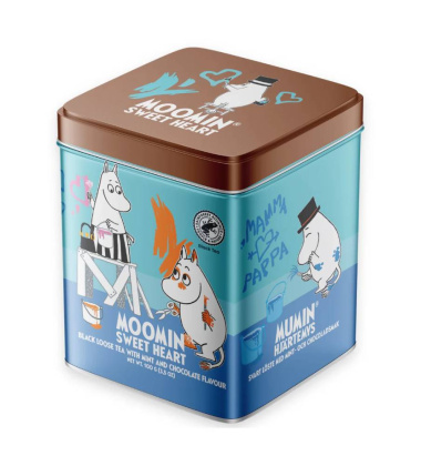 Herbata liściasta miętowo-czekoladowa w puszce MOOMIN SWEET HEART Tea & Tin by Nordqvist