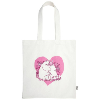 Torba bawełniana muminki 37x41 MOOMIN LOVE Tote Bag Pink