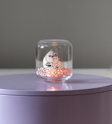 Wazon - świecznik 10x8,5 MOOMIN TOGETHER MINI Vase Pink
