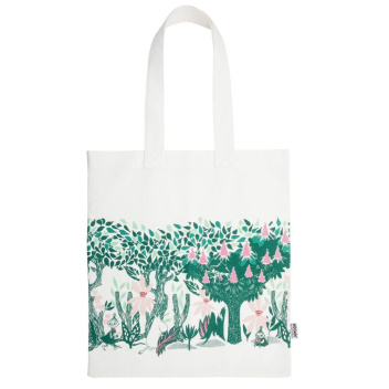 Torba bawełniana muminki 37x41 MOOMIN SPRING CHESTNUT ECOBAG Tote Bag Green
