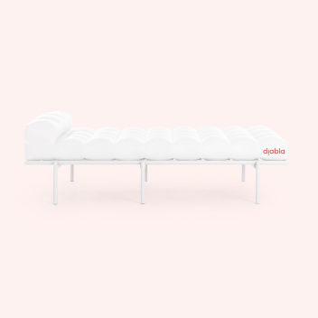 Szezlong - Leżanka 193x85x58h CACAO CHAISE LOUNGE - White