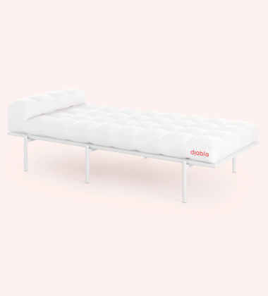 Szezlong - Leżanka 193x85x58h CACAO CHAISE LOUNGE - White