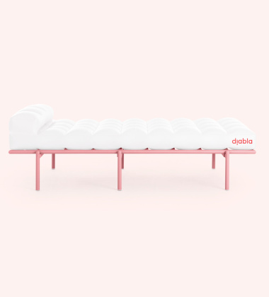 Szezlong - Leżanka 193x85x58h CACAO CHAISE LOUNGE - Pink