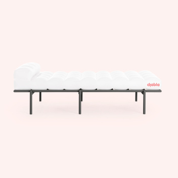 Szezlong - Leżanka 193x85x58h CACAO CHAISE LOUNGE - Anthracite