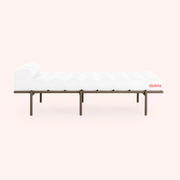 Szezlong - Leżanka 193x85x58h CACAO CHAISE LOUNGE - Bronze