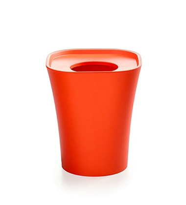 Kosz na śmieci 24x24x28h TRASH Bin Orange Matt