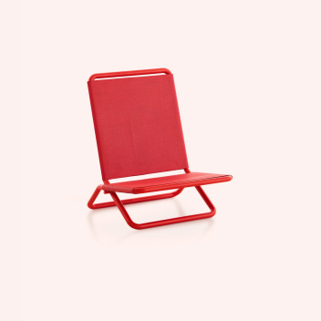 Leżak-krzesełko turystyczne 61x52x71 TRIP CHAIR Red