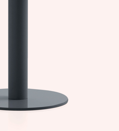 Stolik 70x72H cm MONA COLUMN LEG DINING TABLE Indoor-Outdoor Anthracite