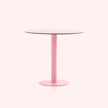 Stolik 70x72H cm MONA COLUMN LEG DINING TABLE Indoor-Outdoor Pink