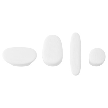 Komplet drewnianych wieszaków ENKI Wall Hooks Set 4 - Snow White