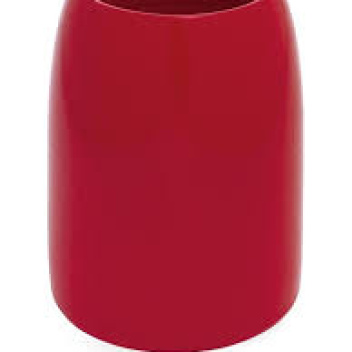 Wazon z glazurowanej ceramiki 21Hx17 cm CARLA Vase - Red
