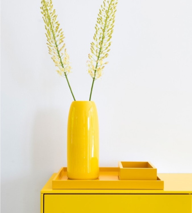 Wazon z glazurowanej ceramiki 28Hx12 cm CARLA Vase - Sun