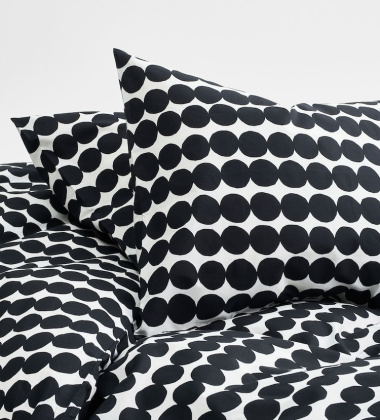 Pościel bawełniana 150x210 RASYMATTO Single Duvet Cover White-Black