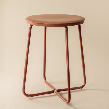 Stołek-Stolik 31 x 31 x 41 cm GEYSER Stool - Terracotta