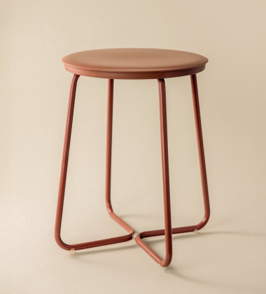 Stołek-Stolik 31 x 31 x 41 cm GEYSER Stool - Terracotta