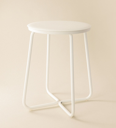 Stołek-Stolik 31 x 31 x 41 cm GEYSER Stool - White