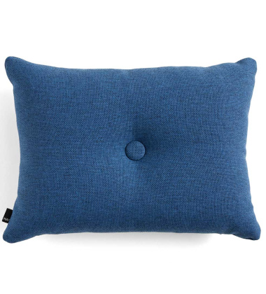 Poduszka wełniana z guzikiem 40x60 DOT  Cushion Dark Blue