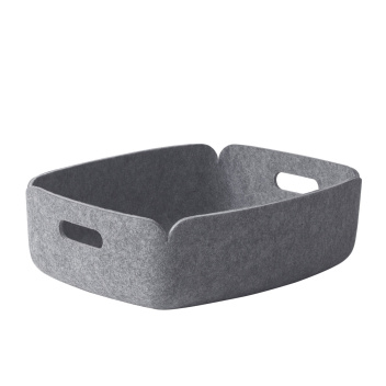 Kosz niski z filcu 40x31h RESTORE Tray Medium - Grey Melange