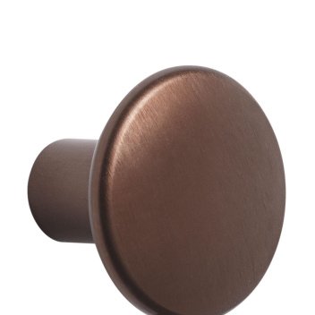 Wieszak-uchwyt metalowy 2,7 cm DOTS METAL Hook - Umber