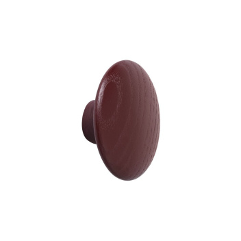 Wieszak-uchwyt drewniany 9 cm DOTS WOOD Hook - Burgundy