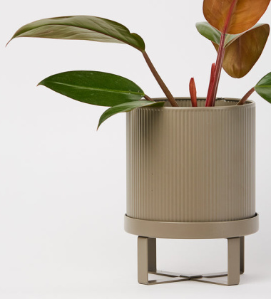 Doniczka metalowa 18x24H cm BAU Pot Small - Warm Grey