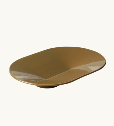 Misa ceramiczna 52x36 cm MERE Bowl - Brown Green
