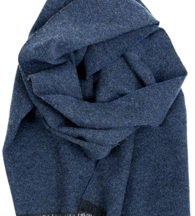 Szal z wełny merino 35x180 HANKI Wool Scarf - Dark Blue