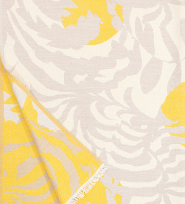 Koc z wzorem KUUTAMO Blanket 130x180 Beige-Yellow