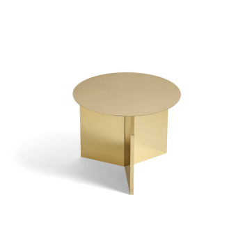 Stolik kawowy metalowy H35,5x45 SLIT Side Round Table - Brass Plated Stainless Steel