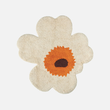 Mata łazienkowa 73x74 UNIKKO Bath Mat Light Cream-Warm Orange