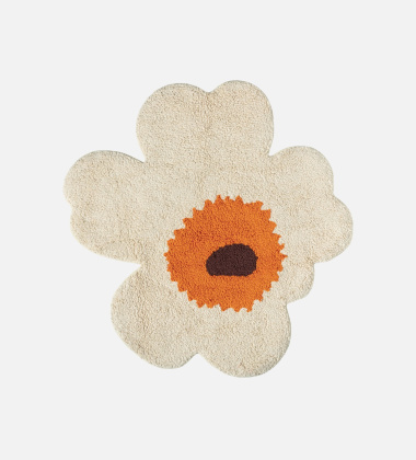Mata łazienkowa 73x74 UNIKKO Bath Mat Light Cream-Warm Orange