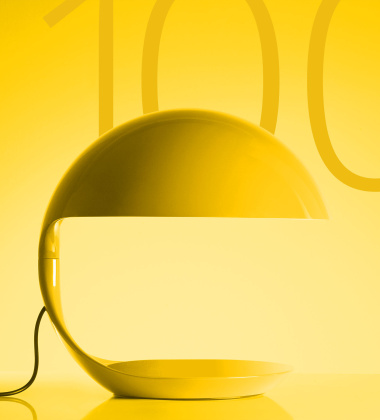 Lampa stołowa 40xH40 COBRA 100 Anniversary Limited Edition - Yellow